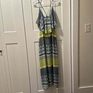 Mark Women's Bird and geometrical print maxi dress size L